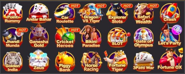 All Available Games In Teen Patti Gold