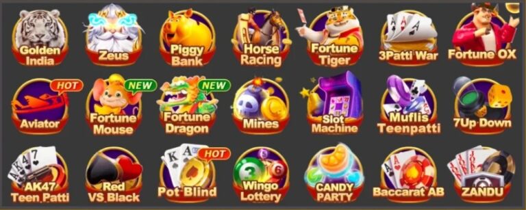 All Available Games In Teen Patti Gold